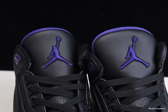 MaikeSneakers Black CT8532-050 Retro Jordan 3 Purple Court Air 0816
